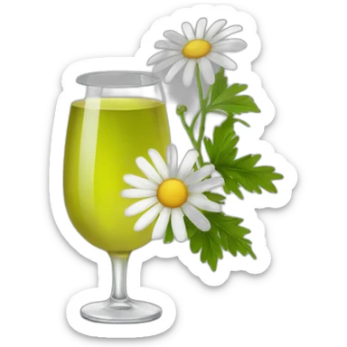 Camomile wine sticker