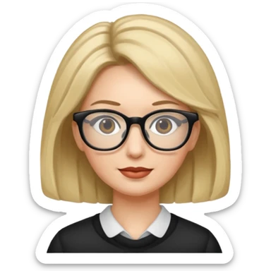 Woman with Karen hair sticker