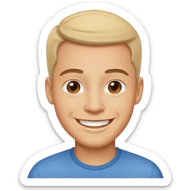 make him smile a bit more sticker