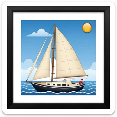 SAILING COORDINATES sticker