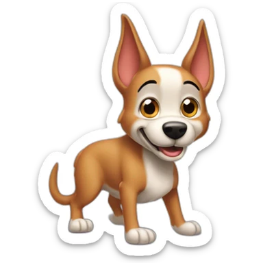 Spike dog from cartoon Tom and Jerry sticker