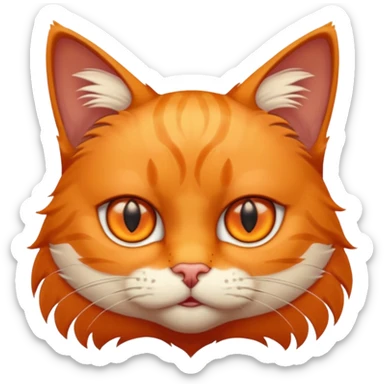 cat giving a warning sticker