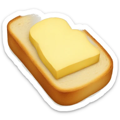 Butter toast sticker
