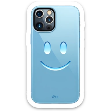 iPhone 13 Pro in light blue colour sticker