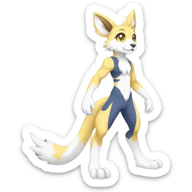 Anthro FurSona Fakemon Full Body sticker