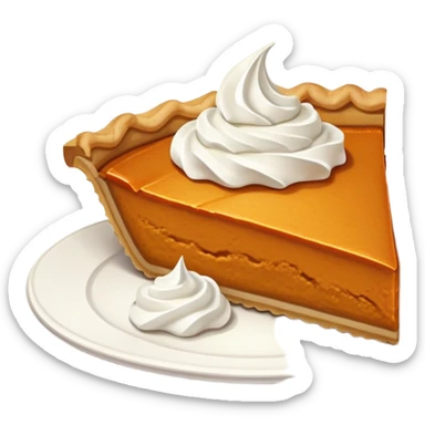 Pumpkin pie slice  sticker