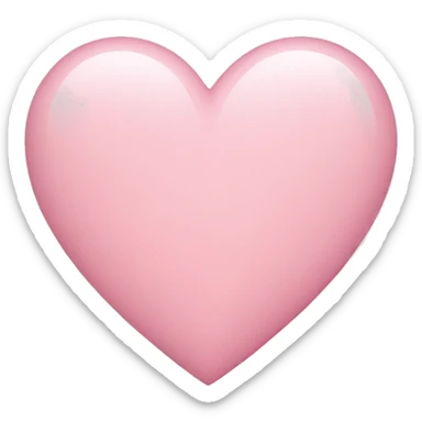 Light pink heart sticker