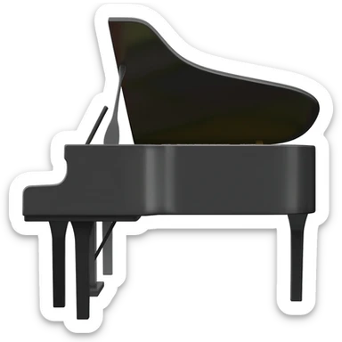 sad piano crying sticker