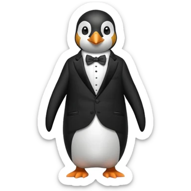 Penguin doing a SUI sticker
