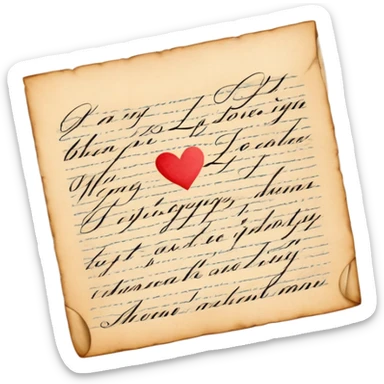 love letter sticker