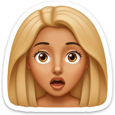 surprised woman  sticker