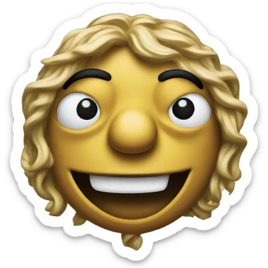 A muppet and a nickel coin sticker