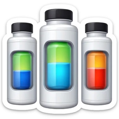 supplements bottles power up sticker