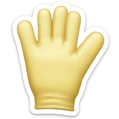 Gloves made of butter  sticker