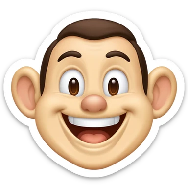 Tribilín (Goofy) laughing sticker