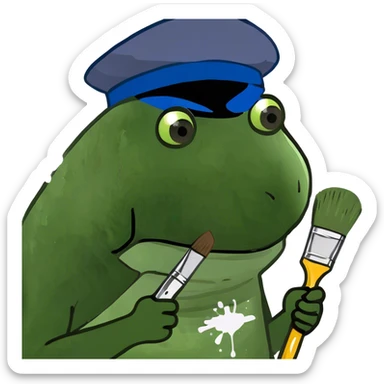 hole bufo is painting sticker