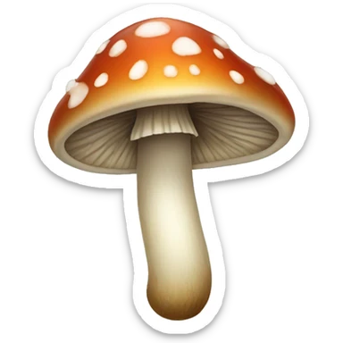 Rainy mushroom sticker