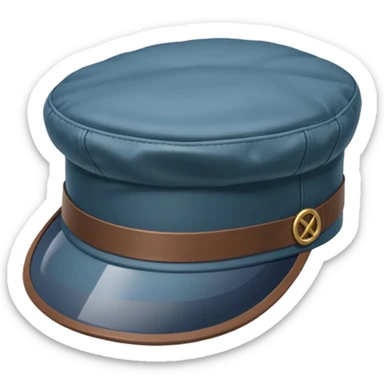 A transparent Brixton Fiddler Cap Hat sticker