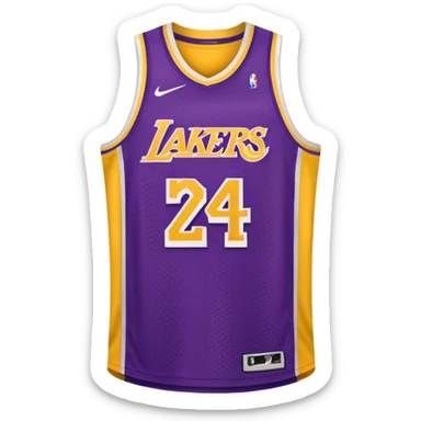 los angeles lakers jersey sticker