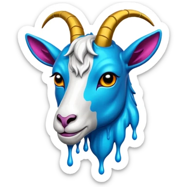 make the word "GOAT" into a hiphop graffiti logo sticker