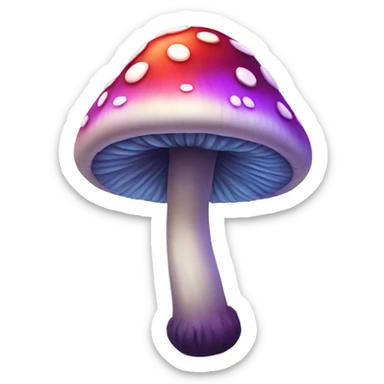 Trippy mushroom sticker