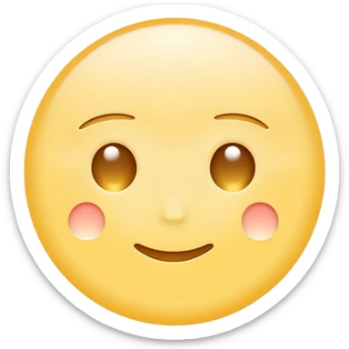 minimal flat emoji symbolizing insight or understanding,
soft glowing dot or gentle light shape,
warm pastel yellow tone,
calm intelligence aesthetic,
premium health app icon style,
transparent background,
vector illustration
 sticker