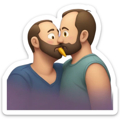 tom segura kissing bert kreischer sticker