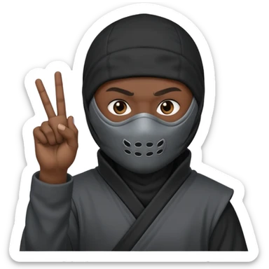 🖕🏻🥷🏽 sticker