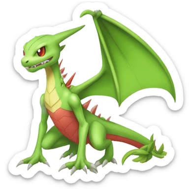  Cool Edgy Scyther-Grovyle-Flygon-Fakemon full body sticker