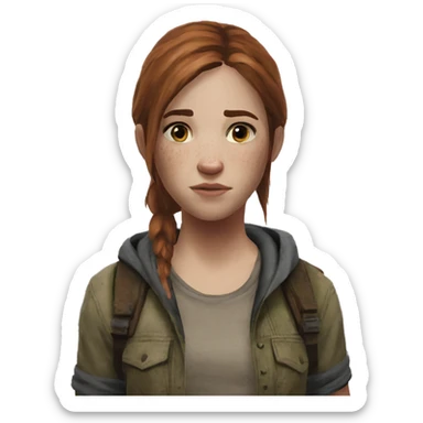 Ellie the last of us Little bit dezoom sticker