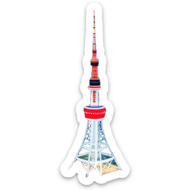 N Seoul Tower Landmark Emoji – Showing the tower atop Namsan Mountain with city lights in the background. sticker