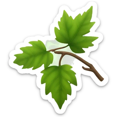 leaves on a branch sticker