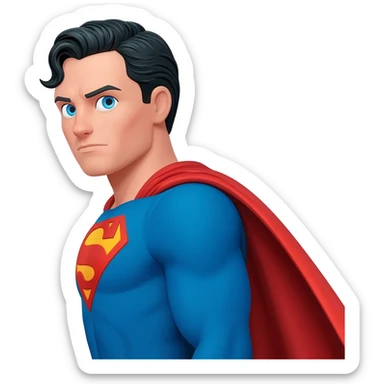 superhero syperman sticker