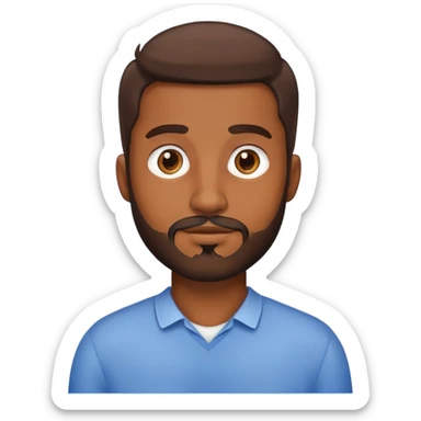 Homme musulman Brown skin petite barbe sticker