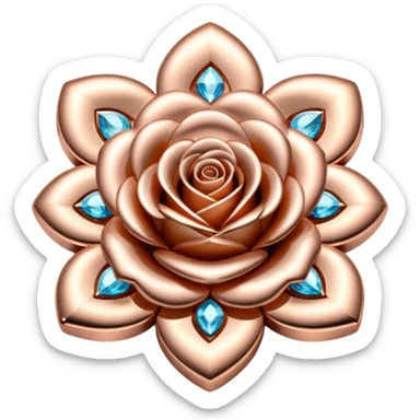 Rose gold jewelry sticker