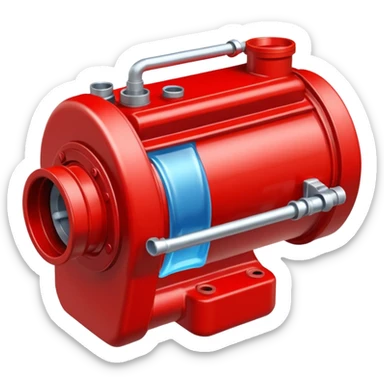 Red engine coolant sticker