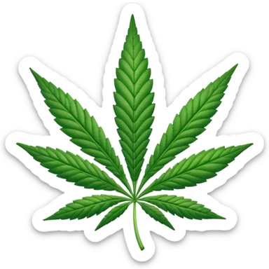 Hola de cannabis sticker