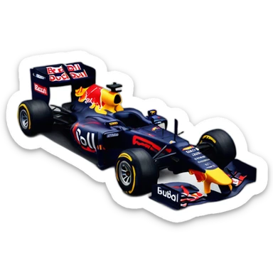 formula 1 car red bull livery  sticker