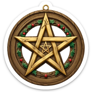 yule pentacle sticker