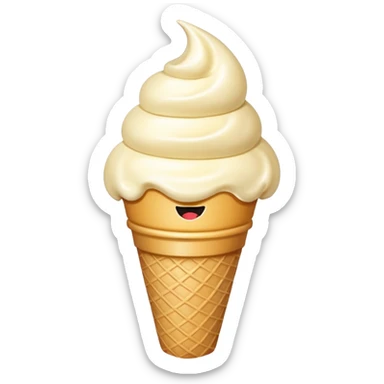 vanilla ice cream sticker