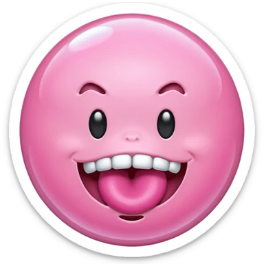 Chicle rosado sticker