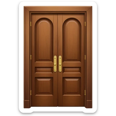 Doors image in professional look sticker
