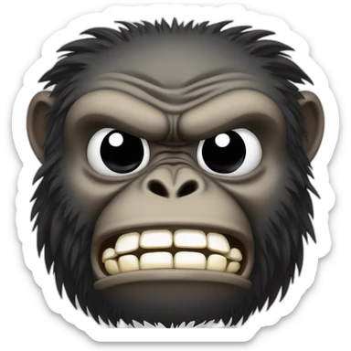 Angry ape sticker