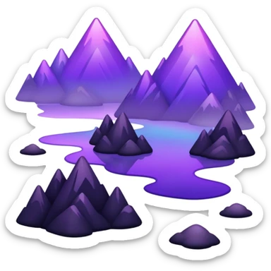  Black-purple-Iridescent-aesthetic-scenic-scenery-Decoration sticker