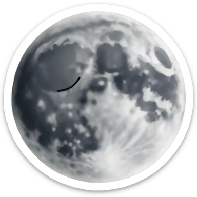 Moon sticker