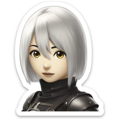 2B from Nier Automata sticker