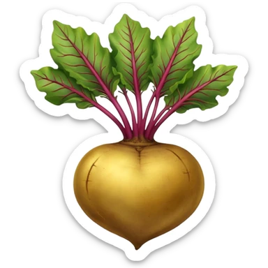 Gold beetroot sticker