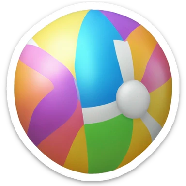 inflatable beach ball sticker