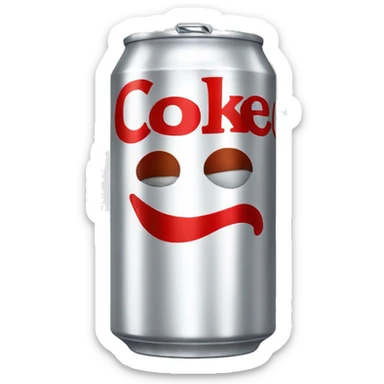 Can of diet coke  sticker