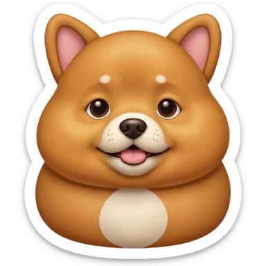 Cachorro caramelo gordo  sticker